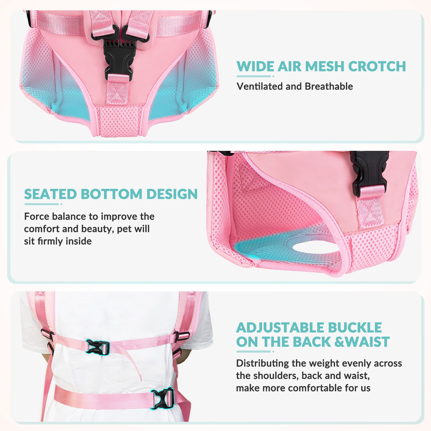 Lukovee mochila frontal para perro, guía de medidas para un ajuste perfecto.