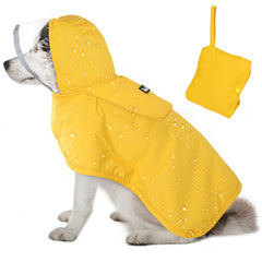 Lukovee impermeable para perro con capucha transparente protege de la lluvia