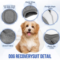 Lukovee Recovery Suit: ponerse-facil para dueños, cambio rápido.