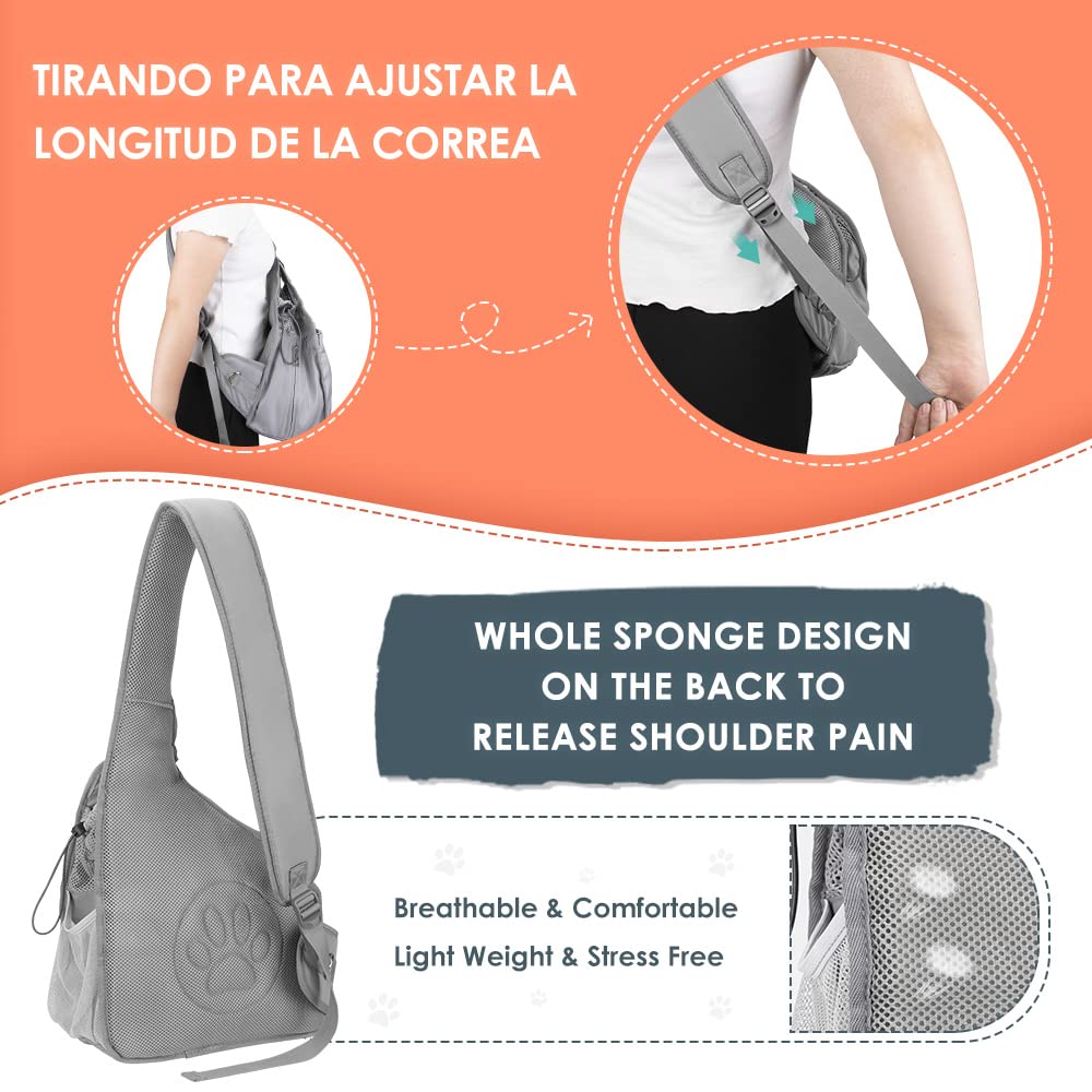 Lukovee Sling bolsillo lateral para agua, ideal para salidas al aire libre