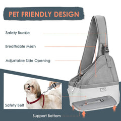 Lukovee Sling con correa acolchada ajustable para mayor confort durante caminatas