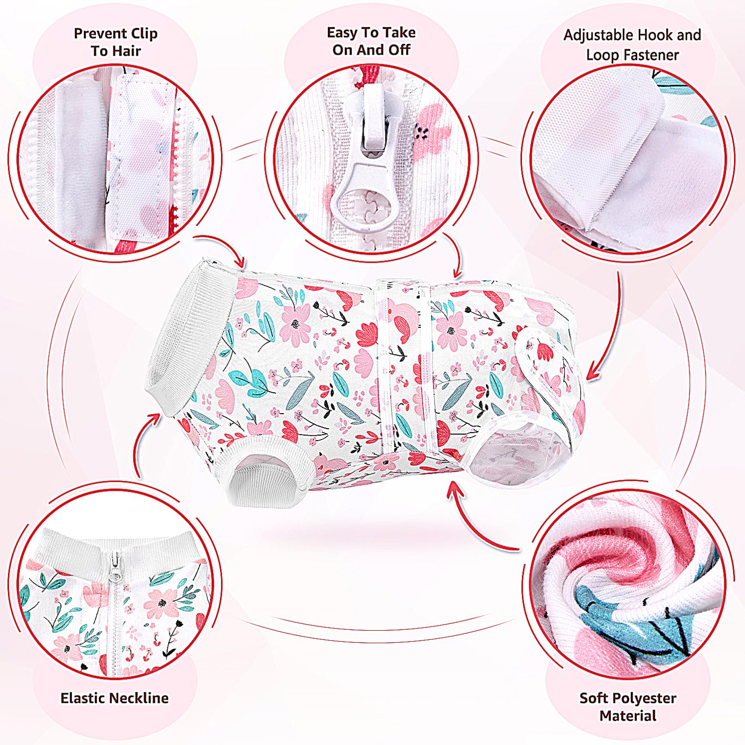 Lukovee traje universal para perros, diseño cómodo que facilita la recuperación diaria.