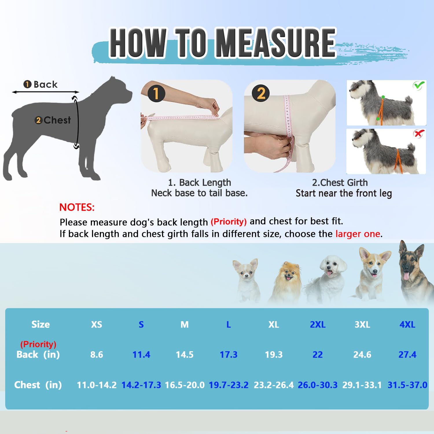 Lukovee Traje de Recuperación para perros, zona de baño amplia para orinar sin quitarse la prenda.