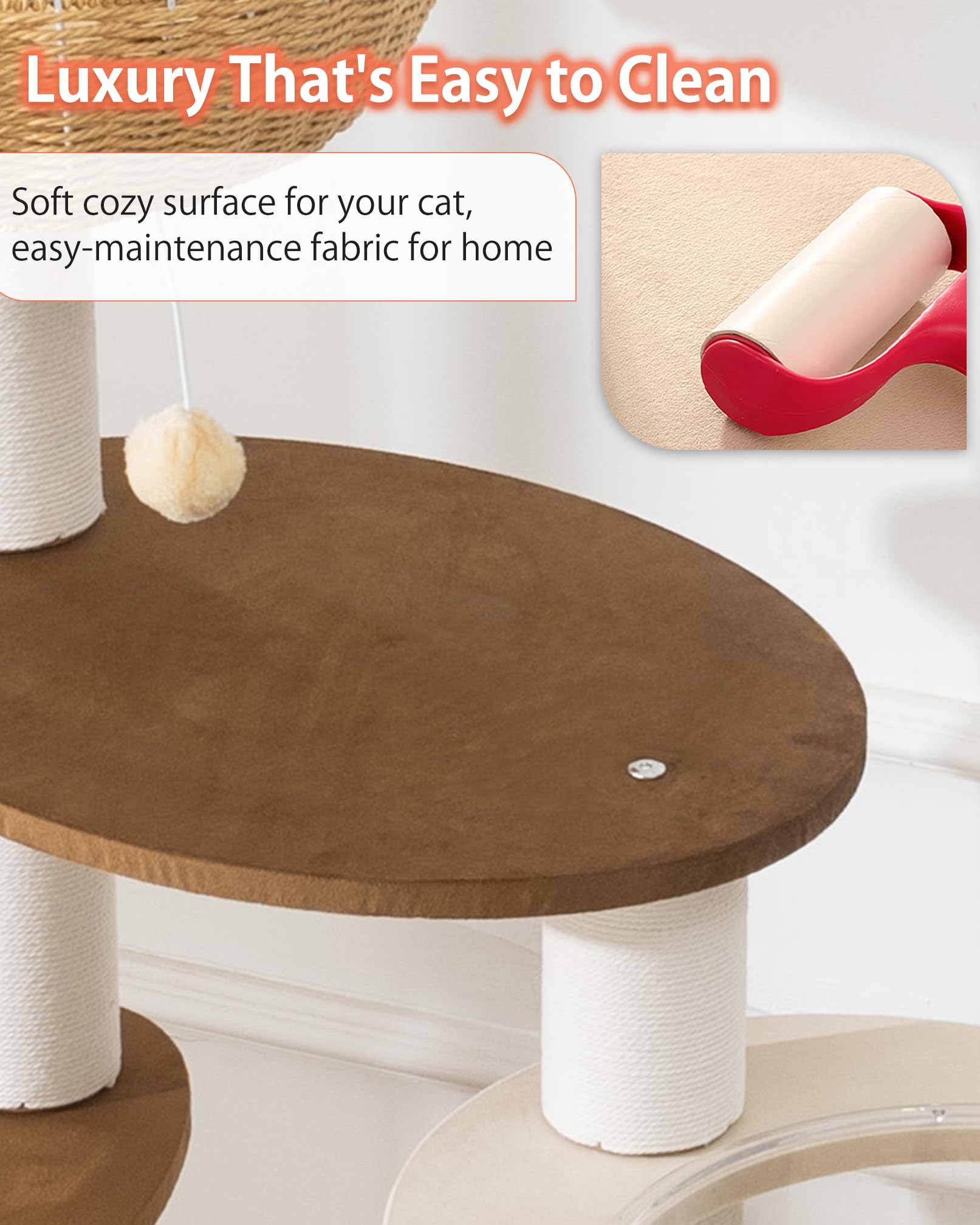 LULUCAT Postes rasca-cotton naturales para redirigir arañazos.