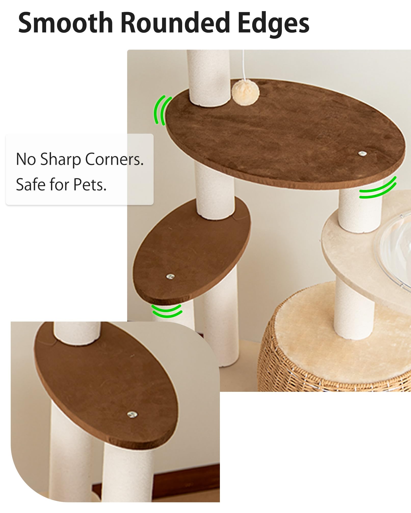 LULUCAT Uso en interiores ideal para hogares con gatos.