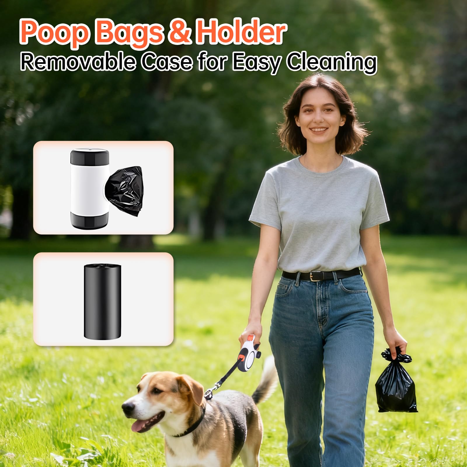 LULUPET agarre ergonómico antideslizante reduce fatiga en paseos largos
