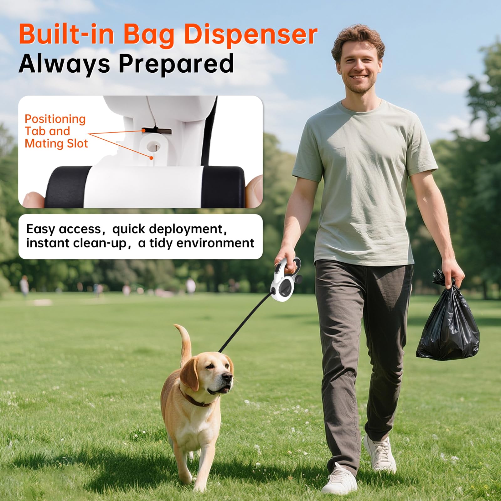 Perro de hasta 66 libras con LULUPET para paseos controlados.