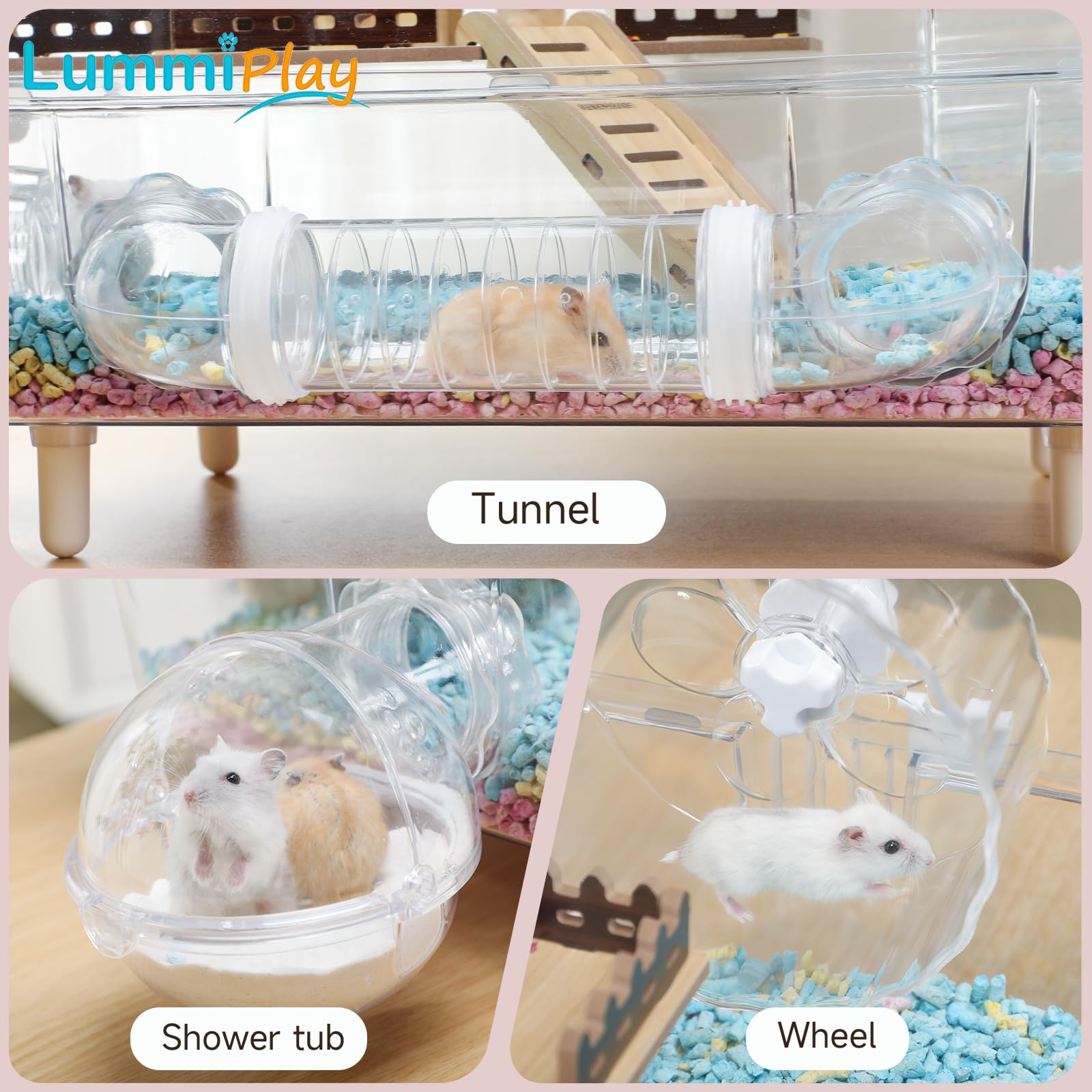 LummiPlay jaula acrílica con ventilación eficiente