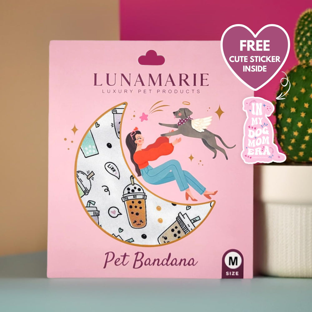 LunaMarie Bandana doble capa, detalle de costuras duraderas.