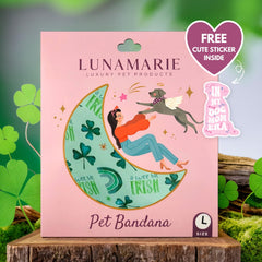Bandana LunaMarie de poliéster suave, diseño elegante para mascotas.