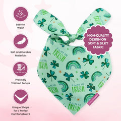 Bandana LunaMarie talla mediana, ajuste seguro para cuellos medios.