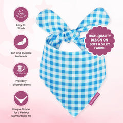Bandana LunaMarie talla pequeña, ajuste cómodo para cuellos delicados.