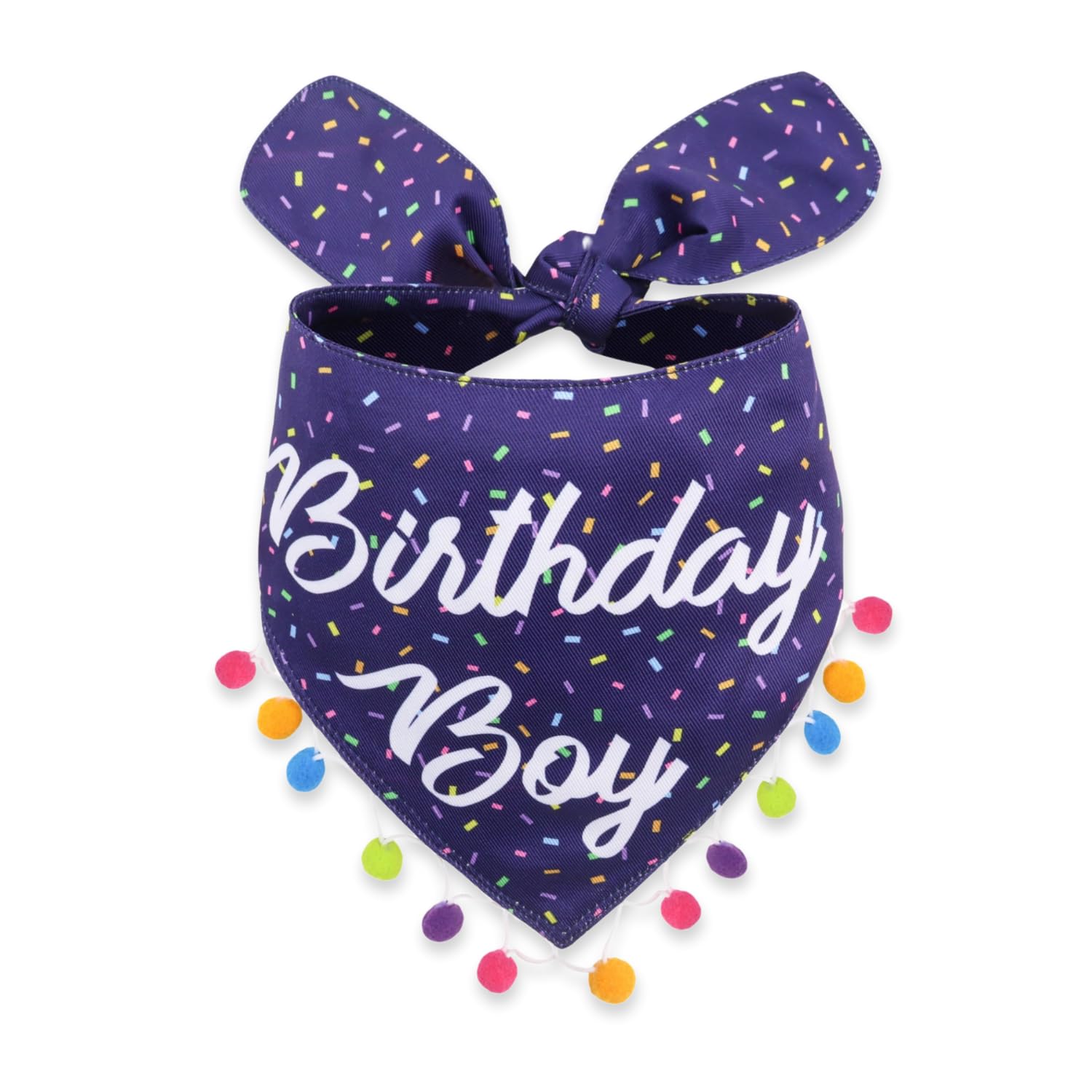 LunaMarie banda de cumpleaños para perro con doble capa, ideal para sesiones de fotos.