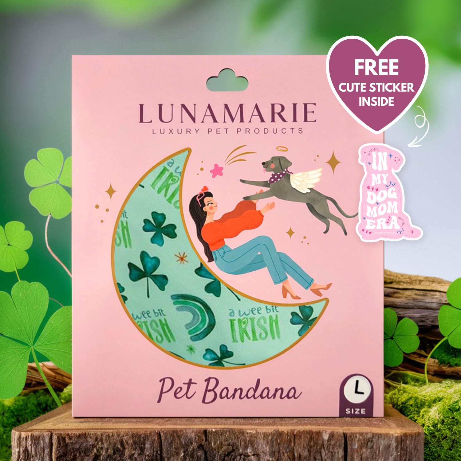 LunaMarie bandana doble capa suave, comodidad duradera para tu mascota.