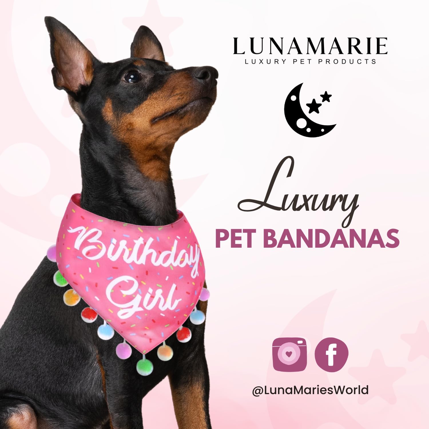 Bandana LunaMarie de doble capa, duradera para aventuras diarias.