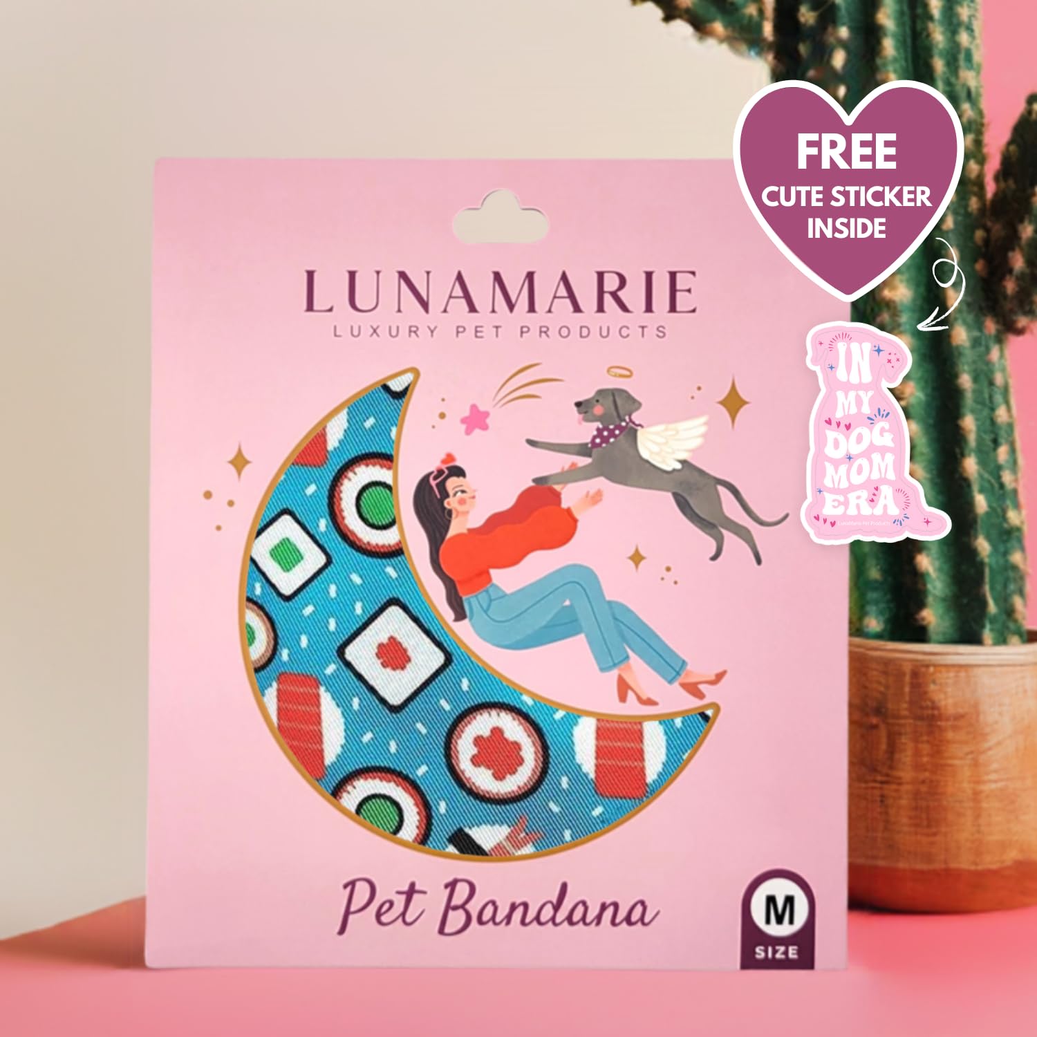 Bandana LunaMarie estilo sushi, diseño divertido para sesiones de fotos