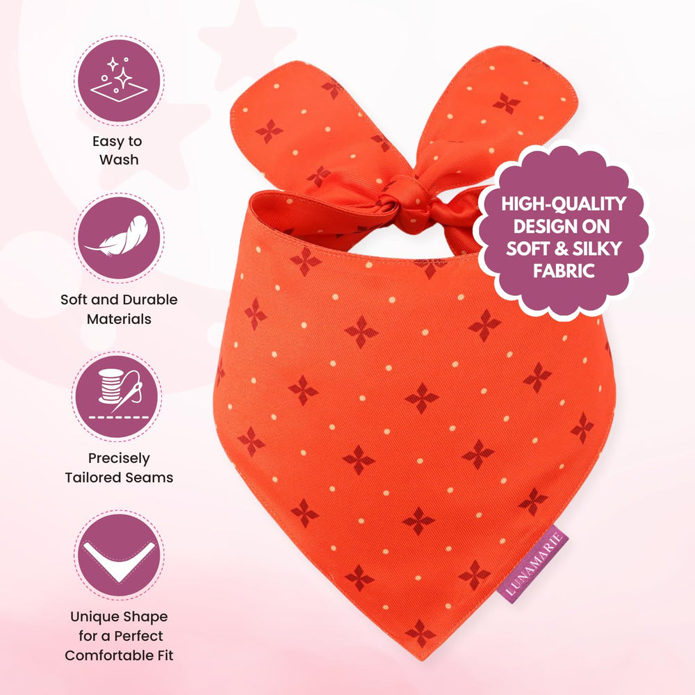 LunaMarie bandana Ember mediano, ideal para ocasiones especiales y sesiones de fotos.