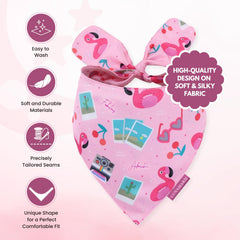 Bandana LunaMarie talla mediana, ajuste cómodo para perros.