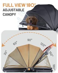 LUODIER lightweight aluminum frame provides a sturdy, smooth ride.