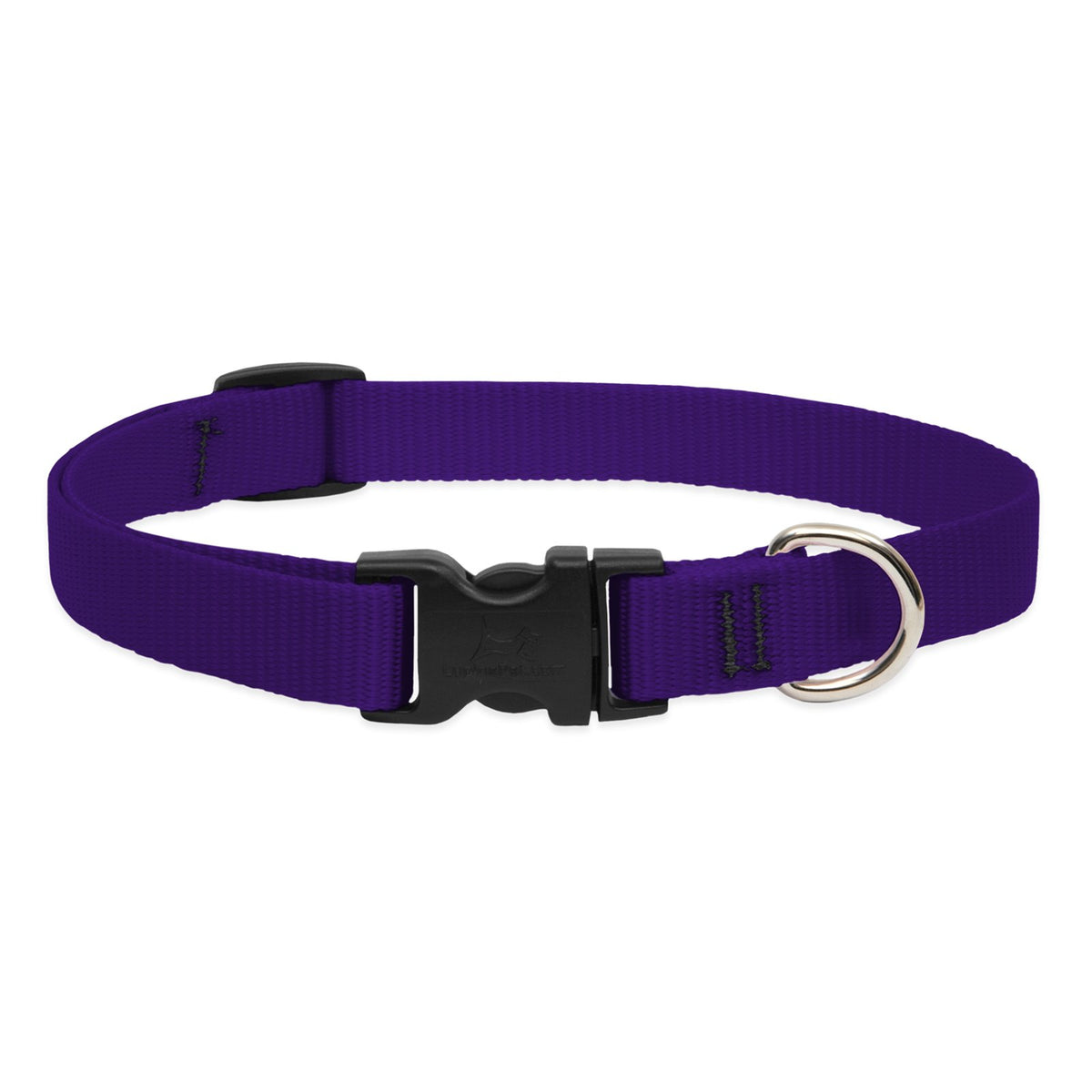 LupinePet Basics morado collar ajustable para perros pequeños, cómodo y duradero para paseos diarios
