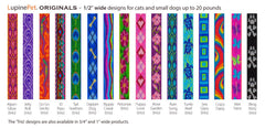 LupinePet collar fácil de lavar a máquina para uso cotidiano.