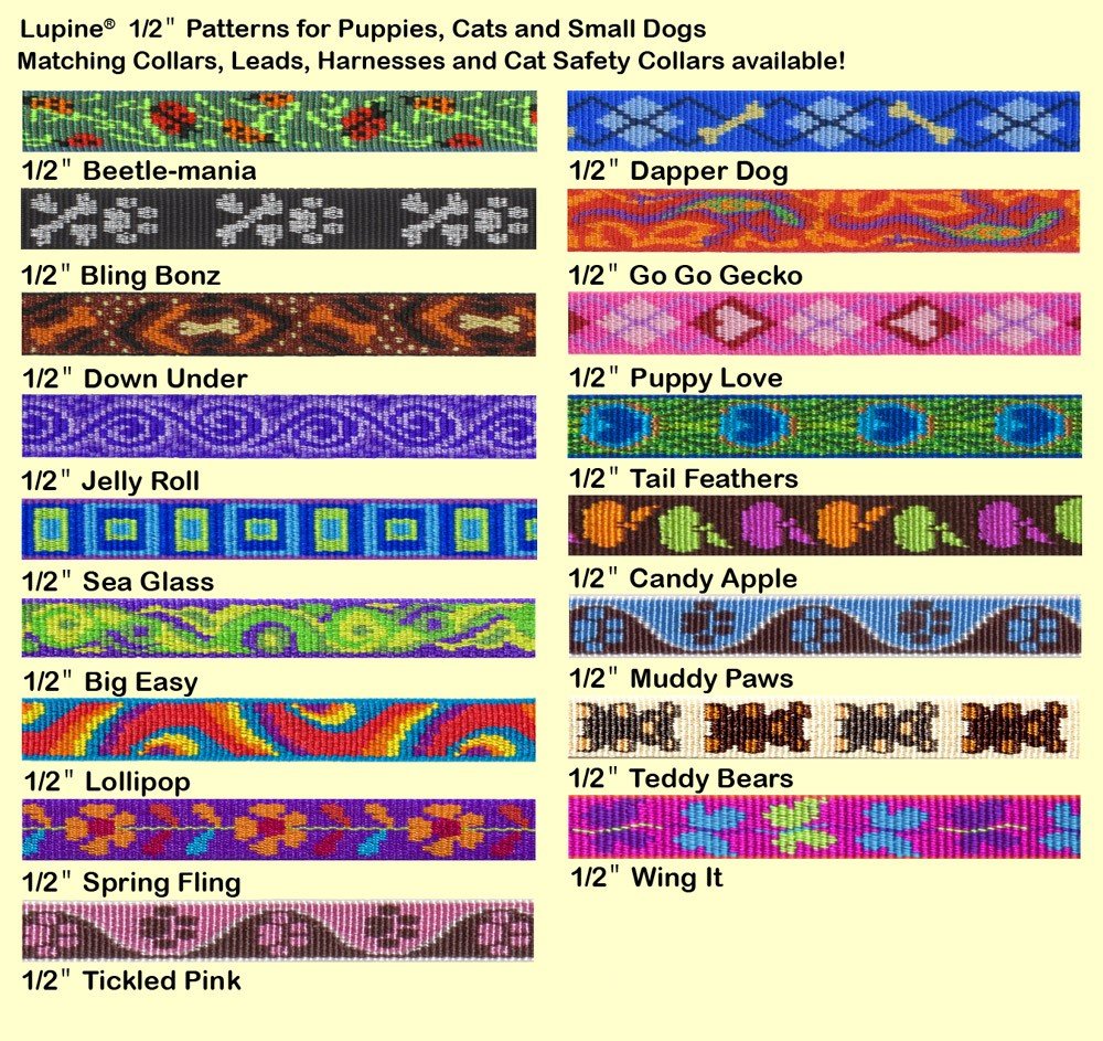 LupinePet Originals con gancho zincado y resorte, seguro para mascotas pequeñas durante paseos