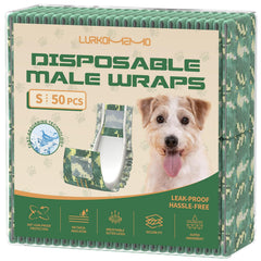 Pañales LURKOMEMO para perros machos, paquete de 50, comodidad diaria