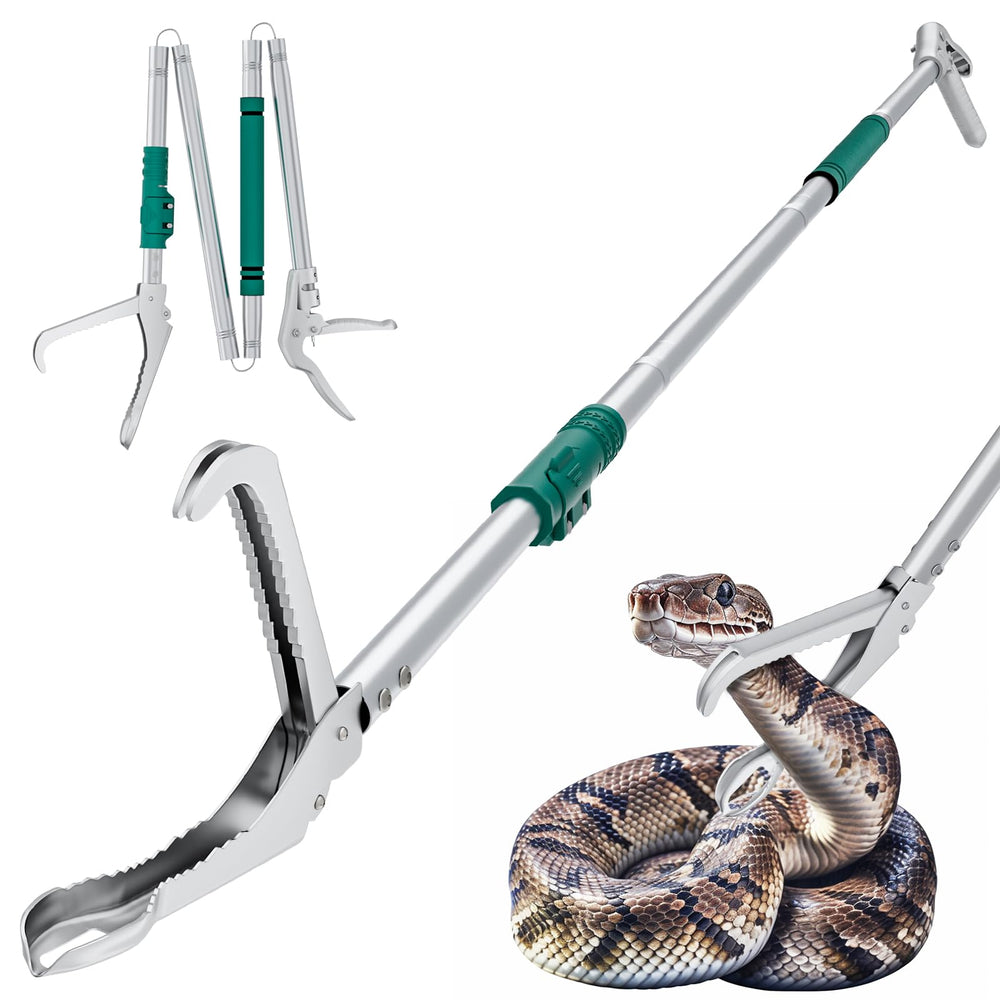 LURMMUE 69 pulgadas pinzas reptiles extendidas para manejo seguro.