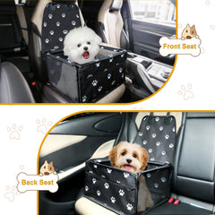 Luvaevora asiento para perros pequeños, uso en trasero, mantiene estable al perro durante el viaje.