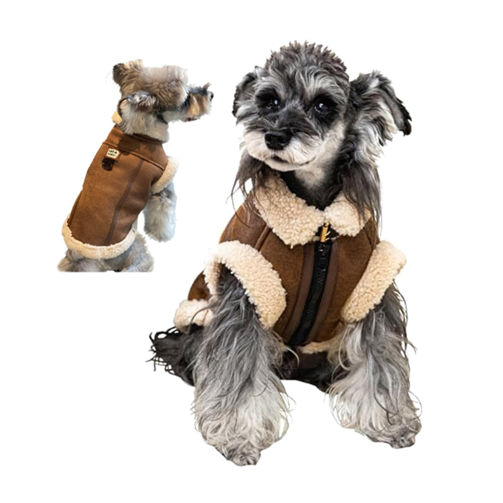 LUVMOJO abrigo para perro estilo avioneta frente, ideal para paseos fríos