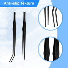 Luxiv tijeras de acero inoxidable con mango texturizado para agarre seguro.