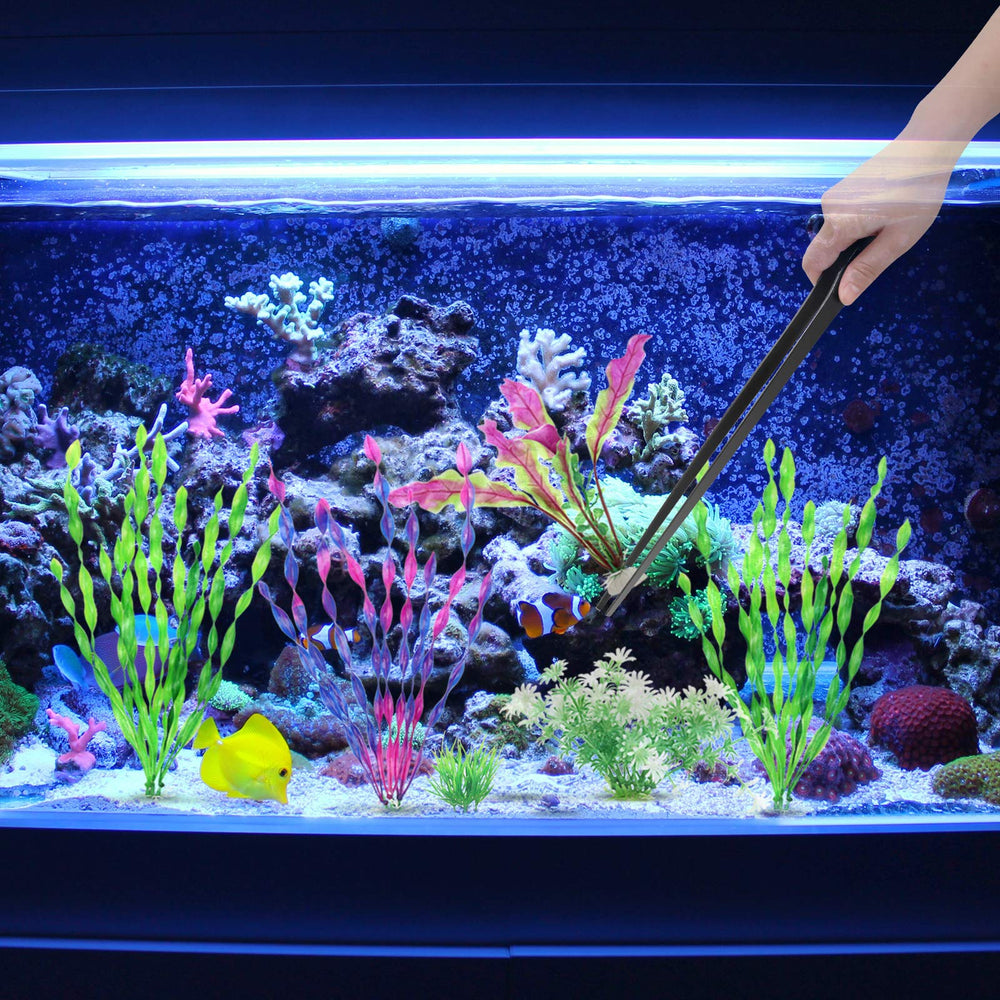 Luxiv tijeras acuario útiles para plantar, limpiar y ajustar el acuario.
