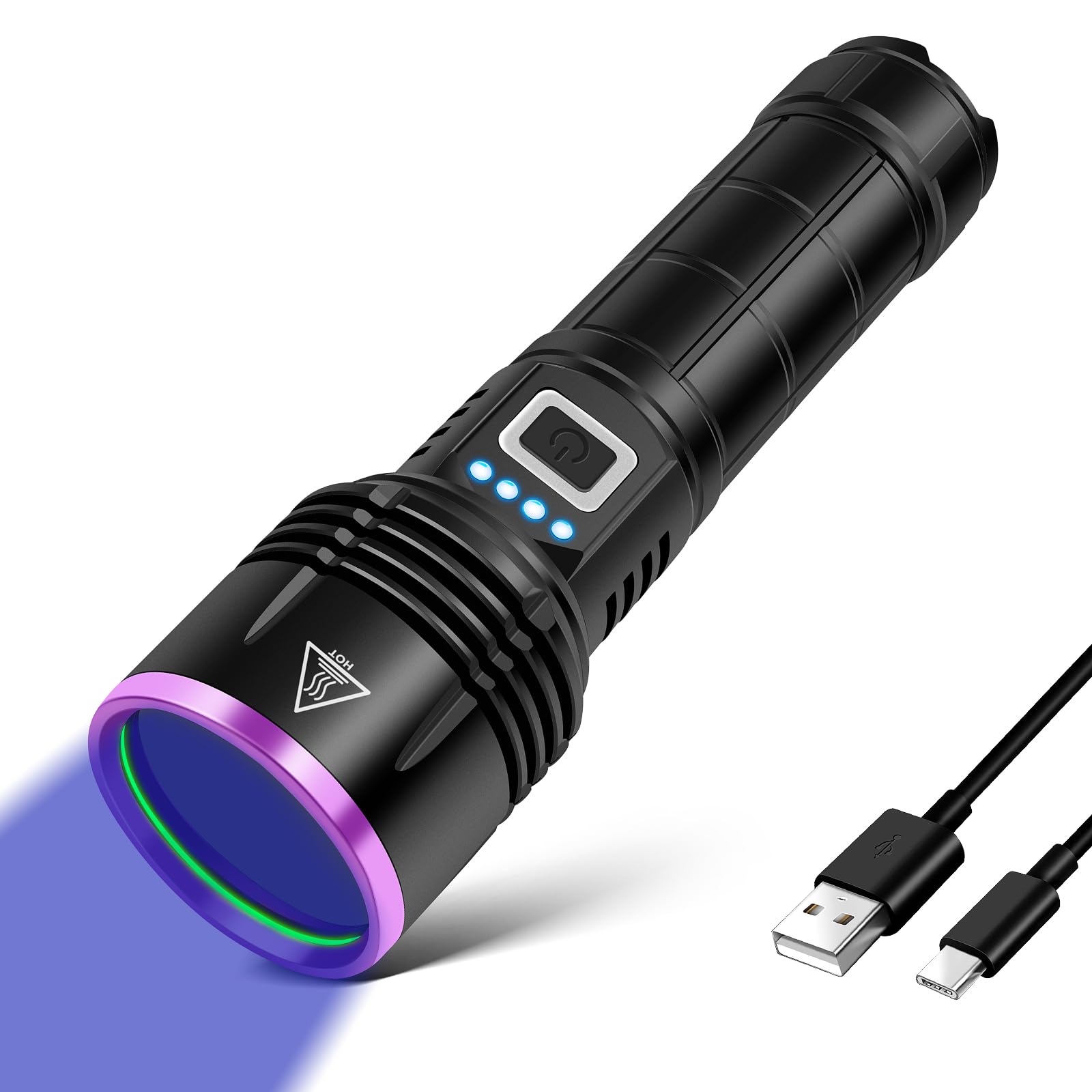 LUXNOVAQ luz UV 365nm 20W en acción, revela sombras ocultas para inspecciones detalladas