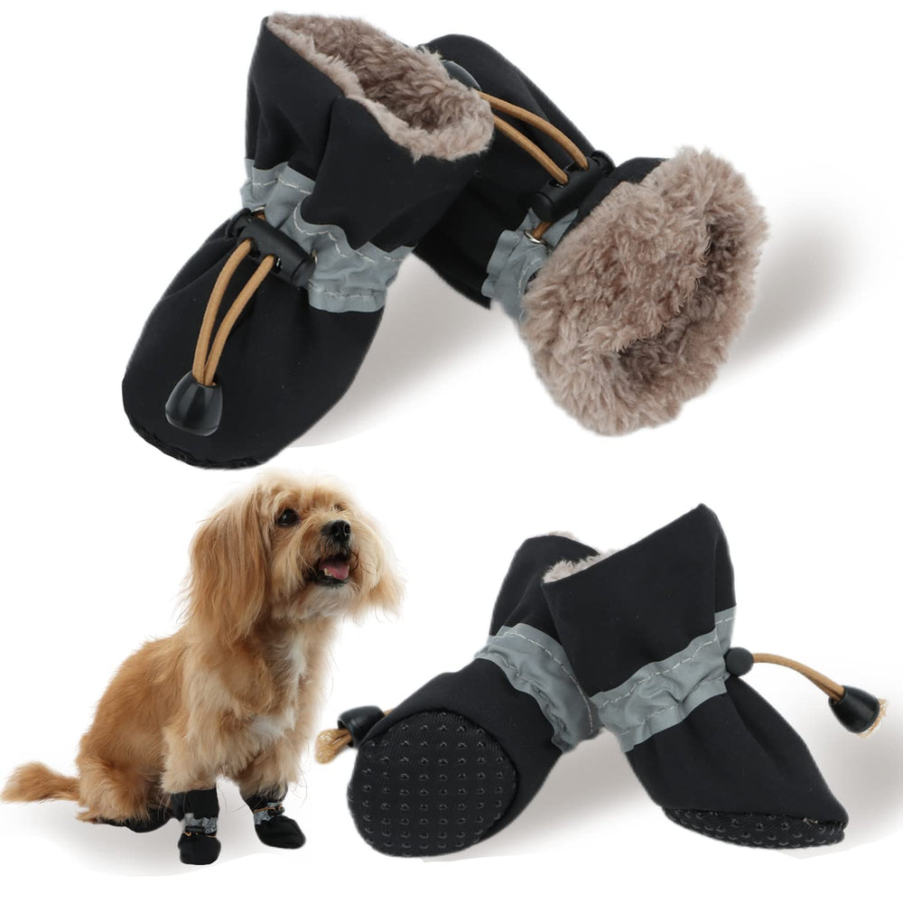 LUZGAT botas nieve para perro tamaño pequeño mantienen las patitas cálidas.