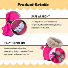 LUZGAT botas-perro-proteccion-patas-frio: protege contra hielo y sal en exteriores
