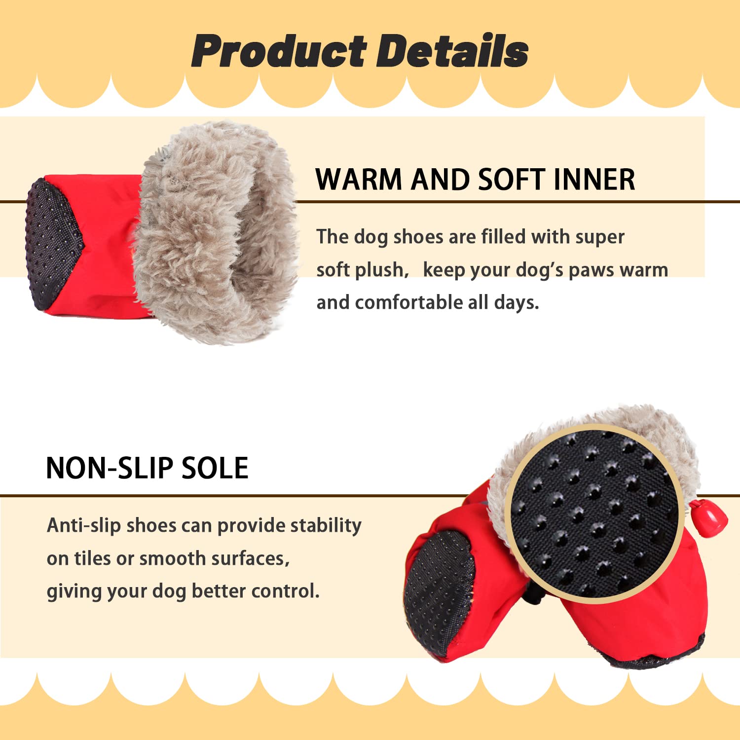 LUZGAT zapato canino con suela antideslizante para superficies lisas