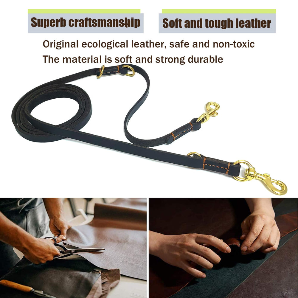 LWBMG Correa de cuero para entrenamiento duradera, ideal para paseos prolongados.