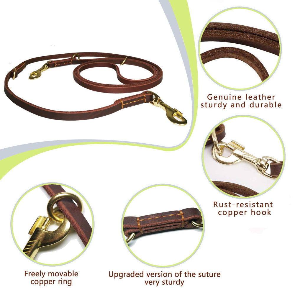 LWBMG correa cuero manos libres, ideal para correr con perro sin manos ocupadas.
