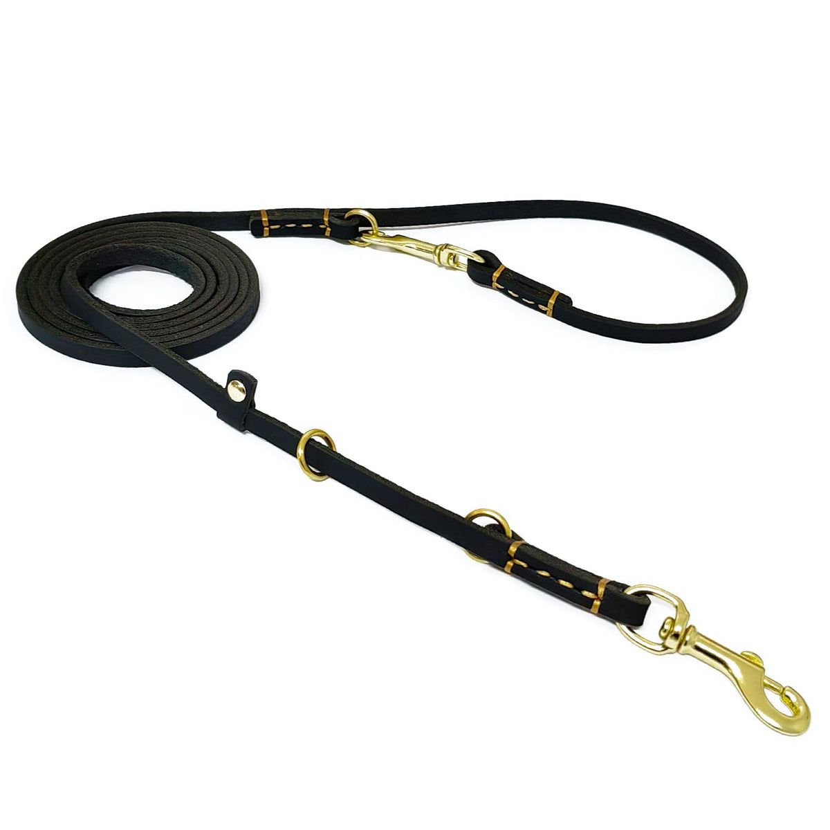 LWBMG correa de cuero genuino 8 pies, duradera y suave para paseos.