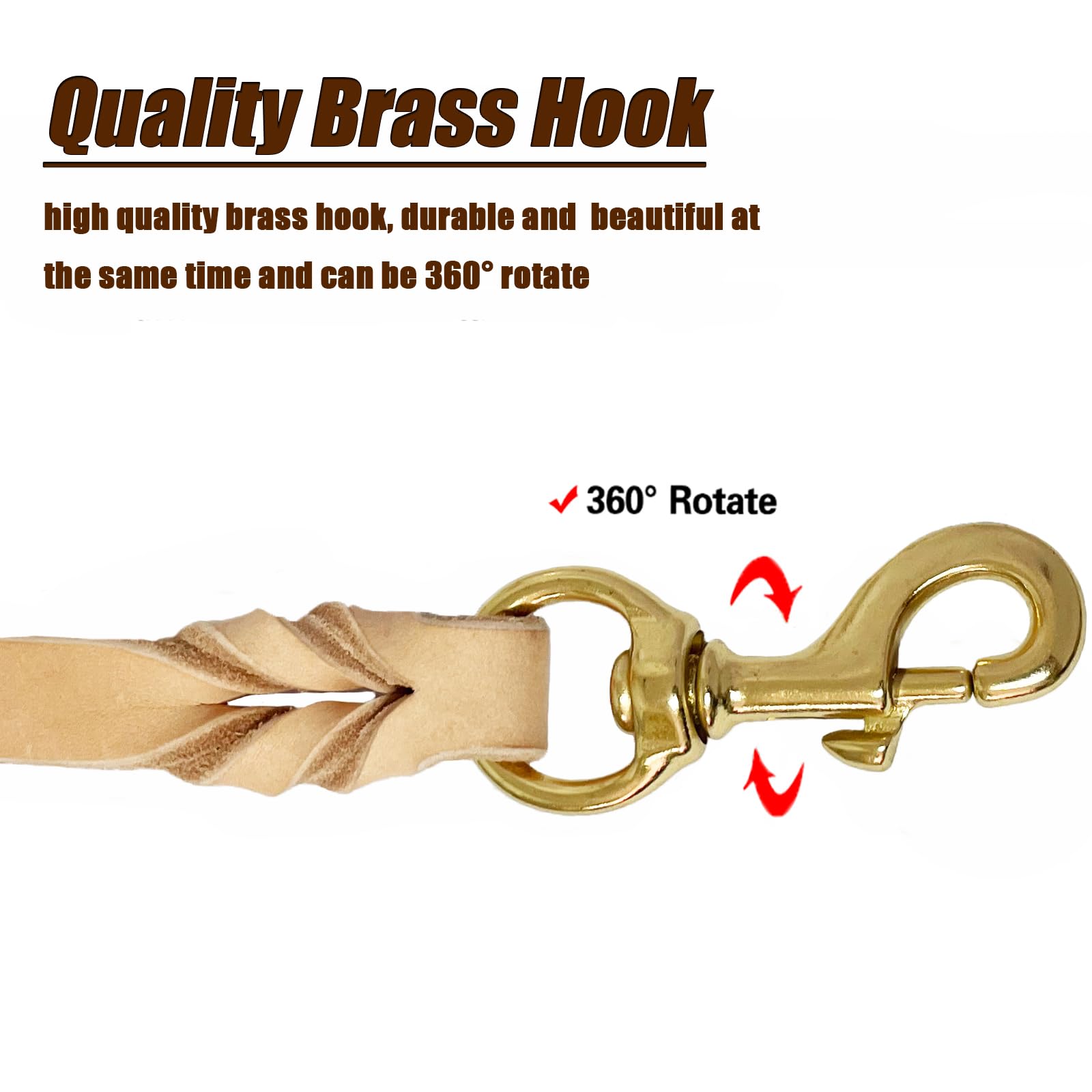 Correa de cuero LWBMG para uso exterior, ideal para caminatas y entrenamiento.