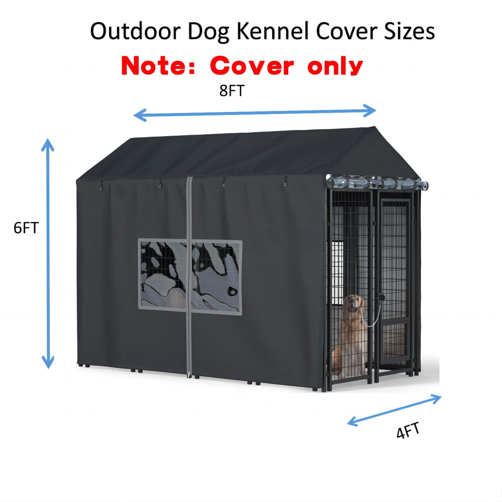 LYBOSH cobertor jaula exterior lateral, refugio seco para tu perro.