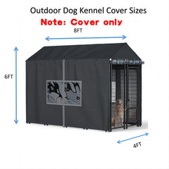 LYBOSH cobertor jaula exterior lateral, refugio seco para tu perro.
