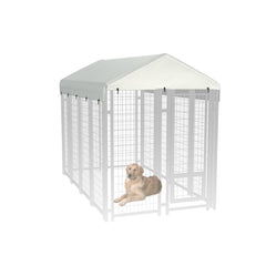 Cubierta LYBOSH para jaula de perro 8' x 4', protege de lluvia y sol.