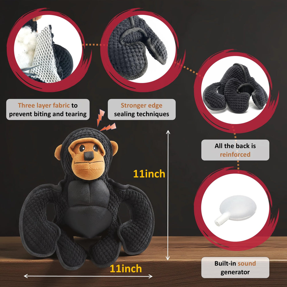 LydaPKS Gorila peluche lavable a máquina para higiene.