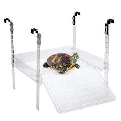Plataforma colgante para tortugas de LYL LEYOULAND facilita tomar el sol en acuarios grandes