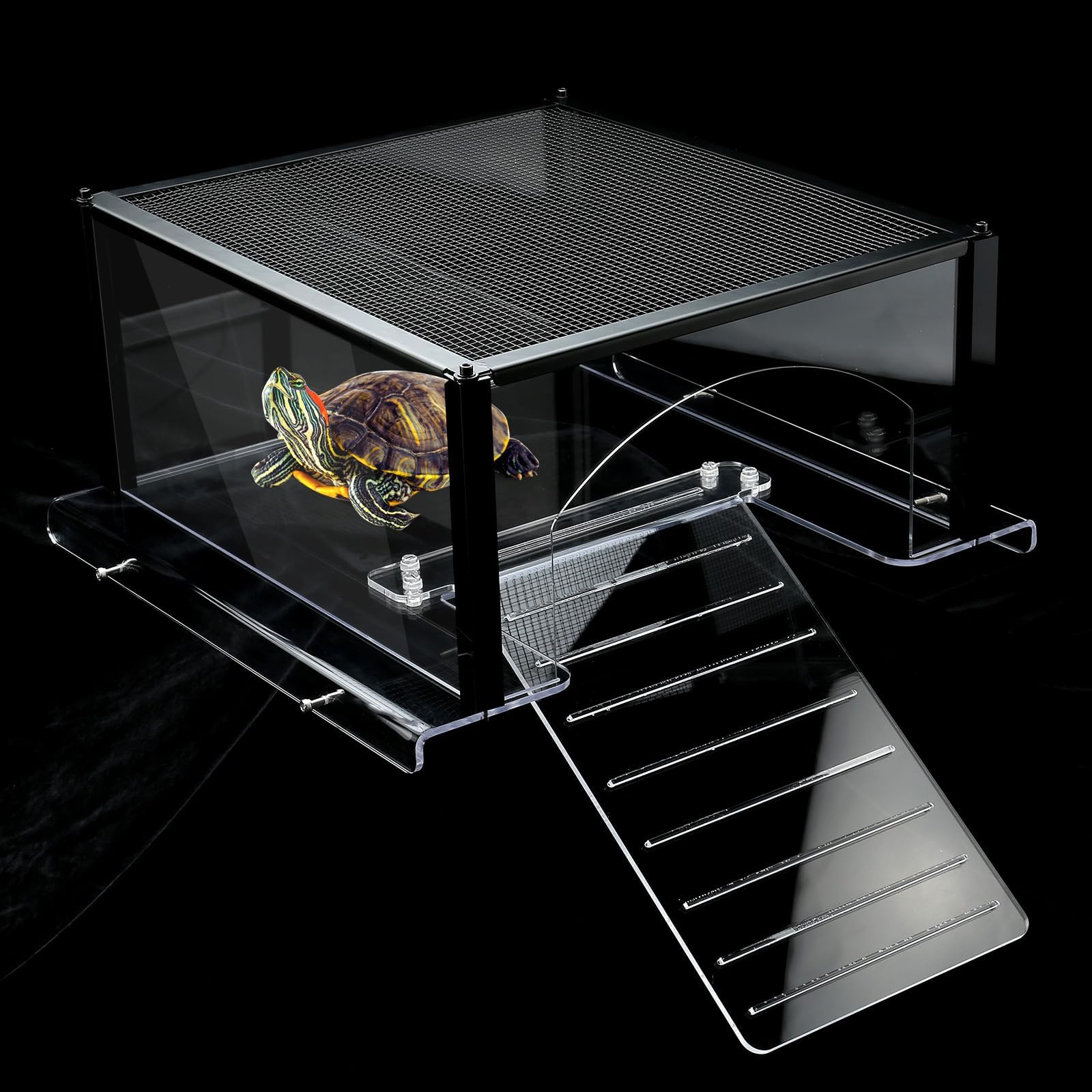 Turtle Topper de LYL LEYOULAND: plataforma amplia para tortugas en tanque de 40 galones