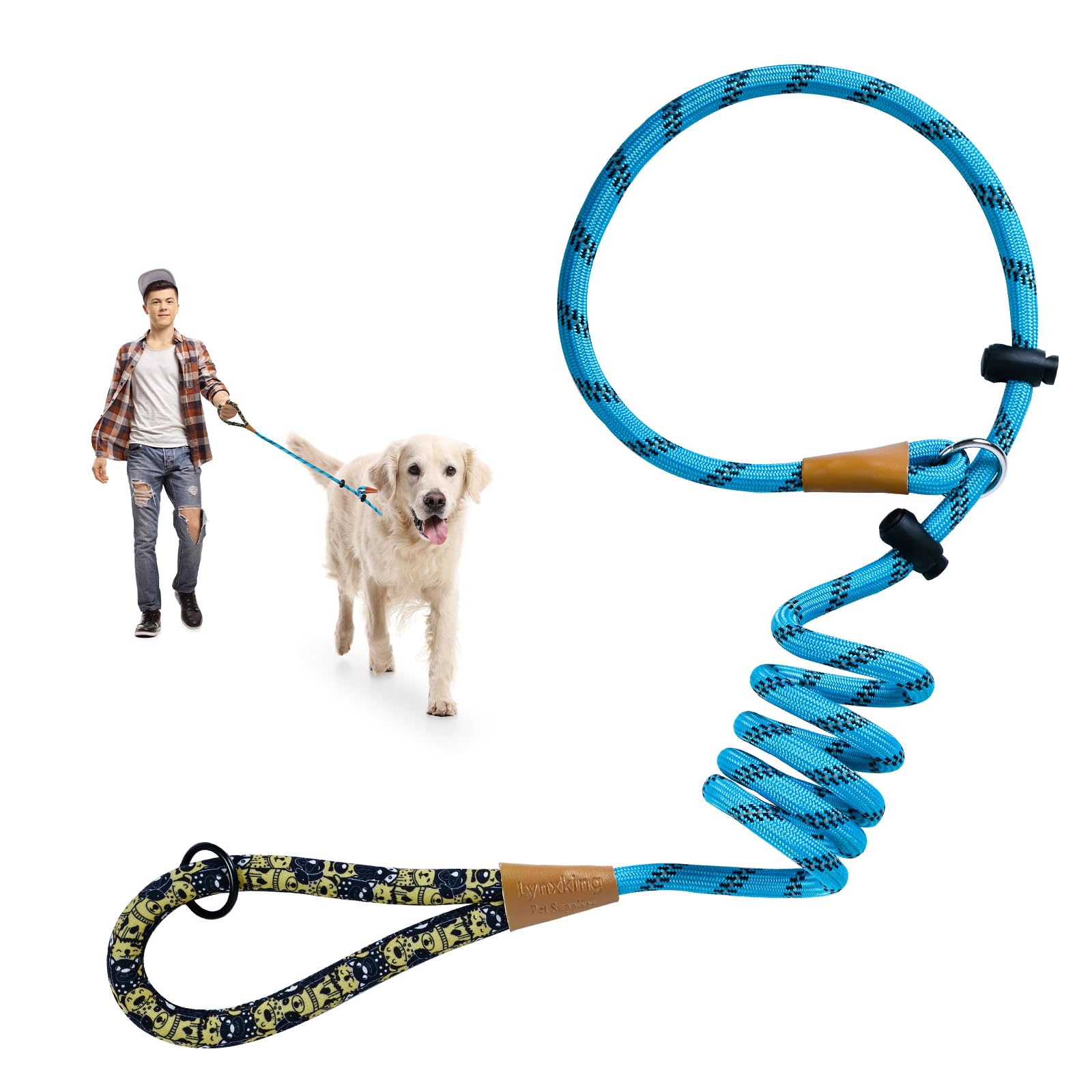 Lynxking conjunto de dos correas para paseos y entrenamiento.