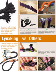 Lynxking correa slip 8 ft, libertad controlada durante paseos.