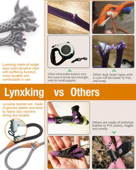 Lynxking nudo trenzado reforzado para mayor durabilidad.
