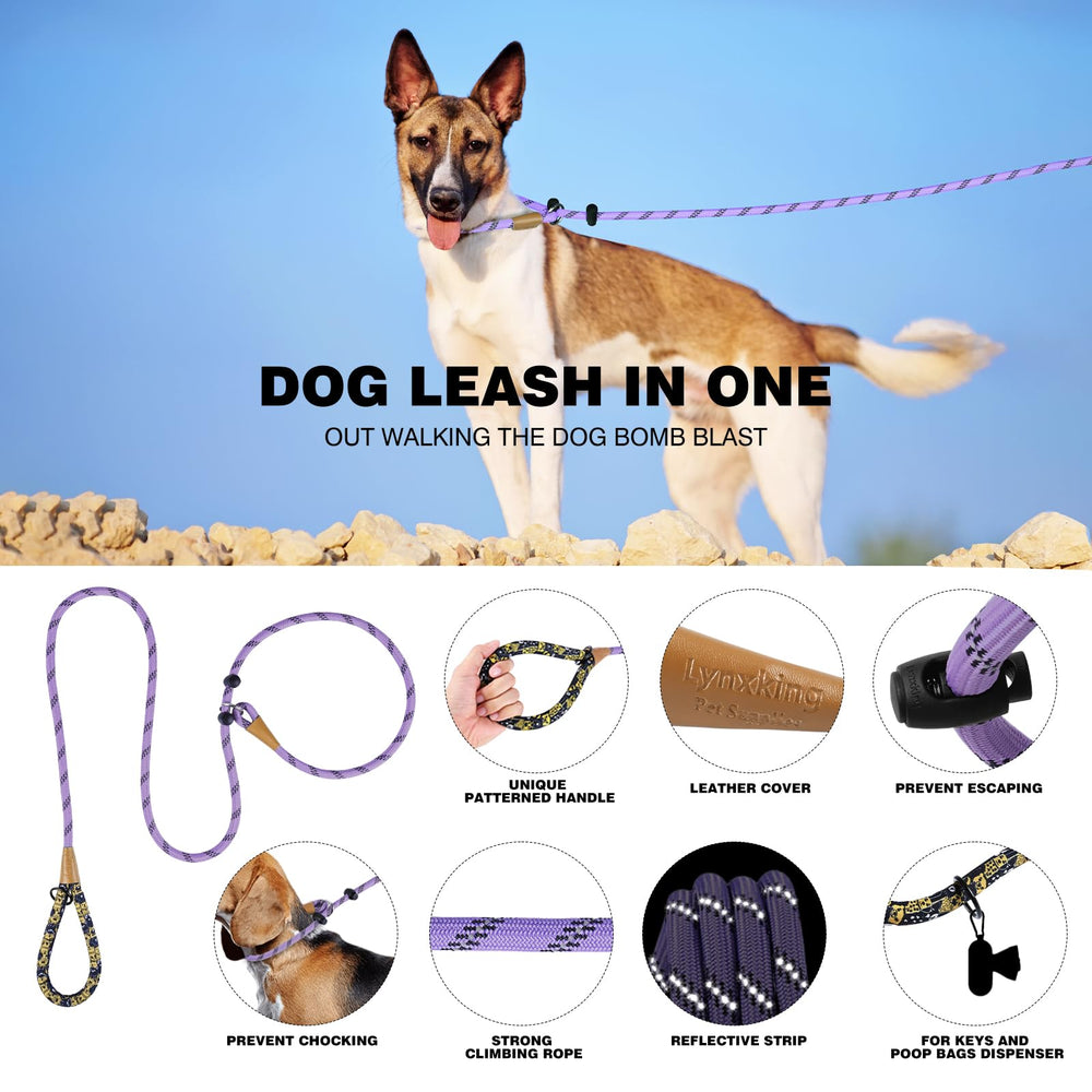 Lynxking Slip Lead con mango acolchado para agarre cómodo durante paseos